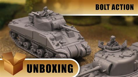 Bolt Action Unboxing Sherman Tank Troop Youtube