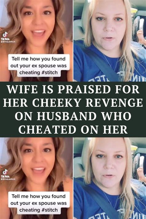 a collage of photos with the caption wife is passed for her cheesy revenge on husband who she