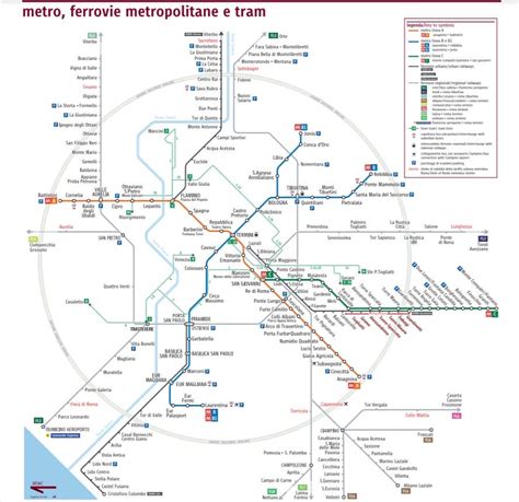 Rome Metro Map Pdf Rome Subway Tickets Stops Hours