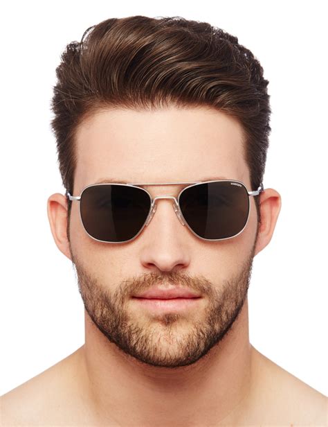 Randolph Aviator Square Sunglasses 58 Matte Chrome Bayonet Gray Lenses For More Information