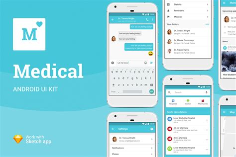 Medical Android Ui Kit Ui Kits And Libraries ~ Creative Market