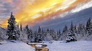 3840x2160, Winter, Nature, Snow, Landscape, River, Ultra