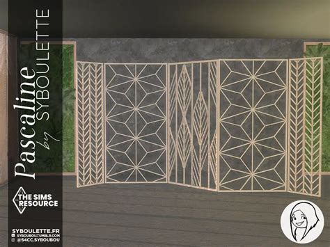 Pascaline Room Divider Cc Sims 4 Syboulette Custom Content For The Sims 4