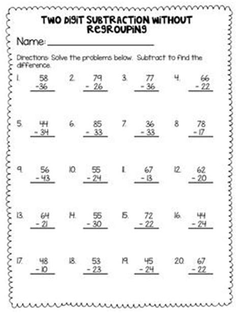 When they get the answer correct, a silly animated character dances and jumps around. Two Digit Subtraction Without Regrouping Freebie | Math subtraction, Subtraction, Kids math ...