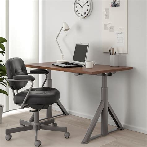 Read the full ikea idasen review: IDÅSEN Desk sit/stand, brown, dark grey, 120x70 cm - IKEA