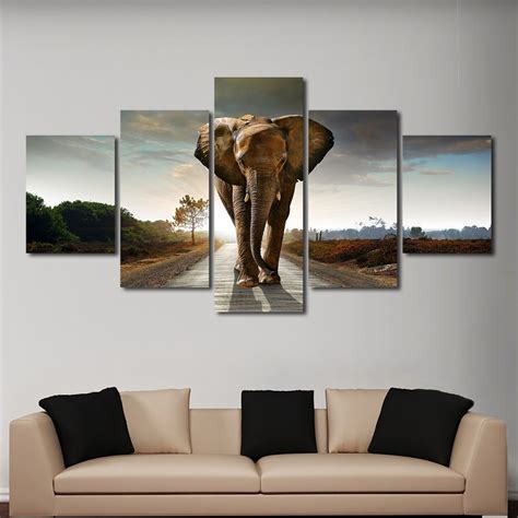 Elephant Stock Multi Panel Canvas Wall Art Elephantstock