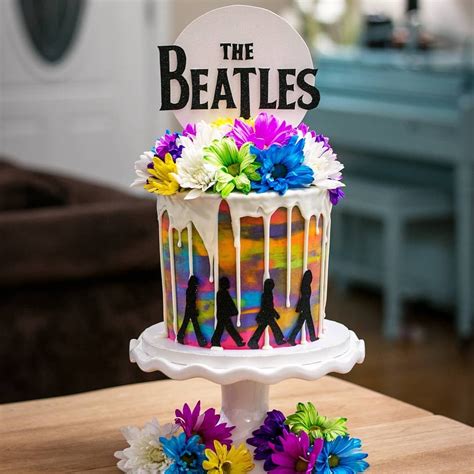 Loved Creating This Psychedelic Beatles Cake For Cldsmile11s Parents