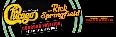Chicago The Band And Rick Springfield Tickets 12th June Concord