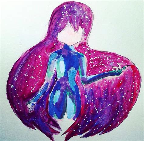Galaxy Girl Artwork Mari Moo Art And Blog
