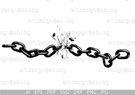Drawing Of Broken Chains Emilia Mccoid