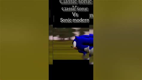 Classic Sonic Vs New Sonic Youtube
