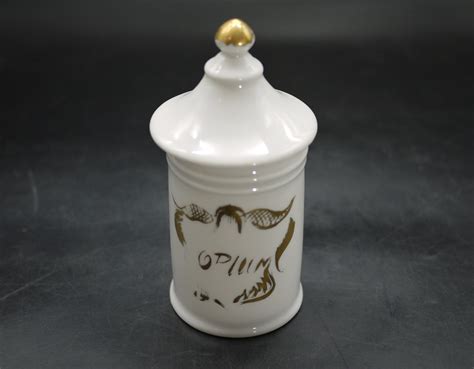 Opium Apothecary Jar Porcelain Jar