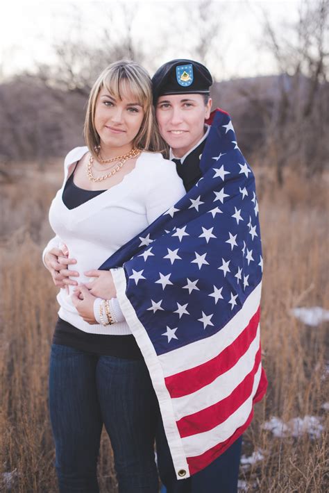 Lesbian Military Engagement Shoot Popsugar Love And Sex