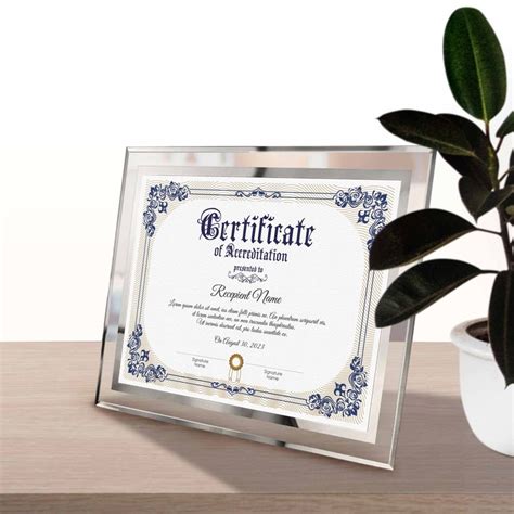 Certificado Editable De Plantilla De Acreditación Certificado Etsy