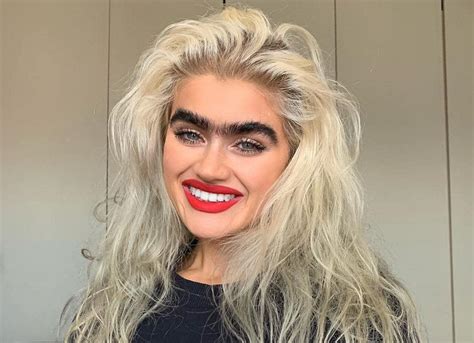 Model With Prominent Eyebrows Aims To Change Beauty Standards By