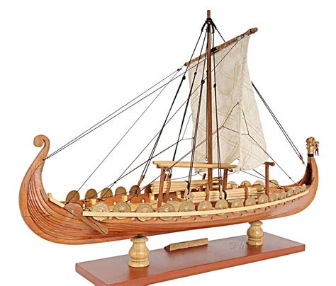 Drakkar Dragon Viking Longship Wooden Ship Model Small 15 Fully Built