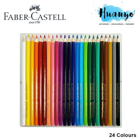 Faber Castell Classic Colour Pencils 24l Wonderbox Slim