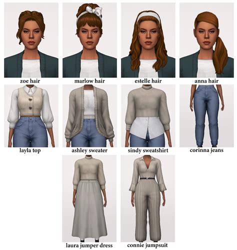 The Hawthorn Set Oakiyo On Patreon Sims 4 Sims 4 Mods Clothes