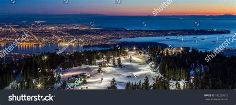 Panoramic View Of Vancouver City British Columbia Canada From The
