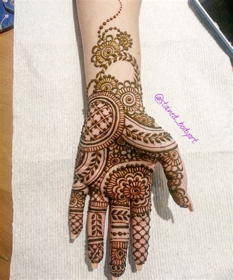 Easy And Simple Arabic Mehndi Designs For Full Hands