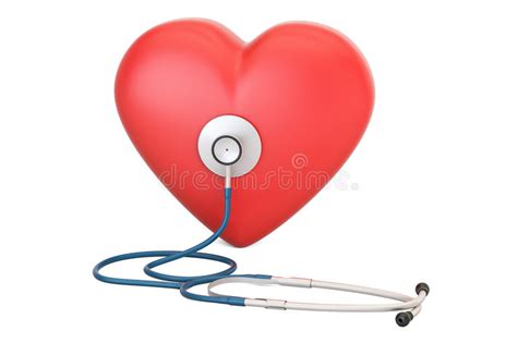 Stethoscope Heart And Ecg Stock Illustration Illustration Of