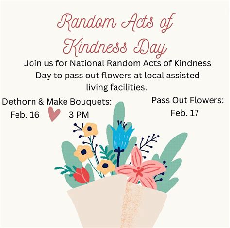 National Random Acts Of Kindness Day February 17 2023