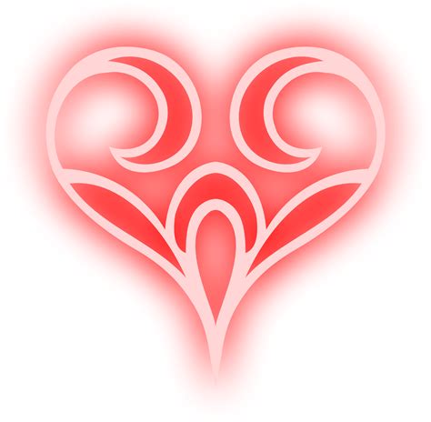 Clipart - Abstract heart 4 (colour) png image