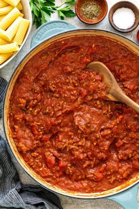 Homemade Meat Sauce Jessica Gavin