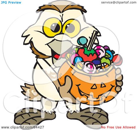 Royalty Free Rf Clipart Illustration Of A Trick Or Treating Barn Owl