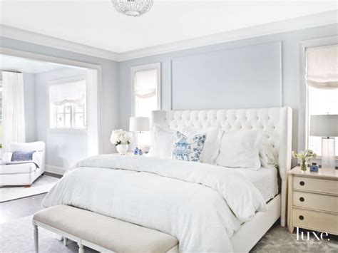 Best paint colors for master bedrooms. Soft Light Blue Master Bedroom with Blue Pillow Touches ...