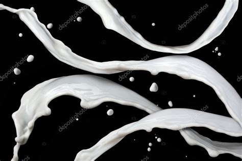 Milk Splash Isolated On Black Background Stock Photo By ©artjazz 22512367