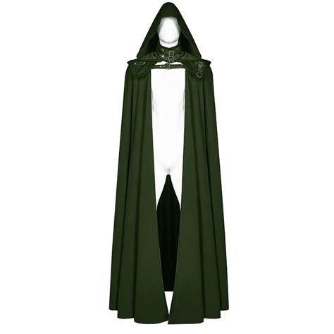 Women Men Vampires Grim Reaper Party Gothic Hooded Cloak Adult Elf