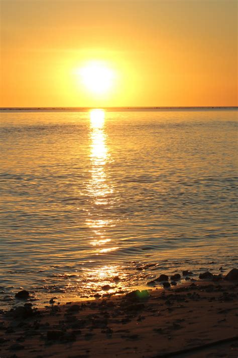 Free Images Sunset Sea Horizon Shore Sunrise Beach Ocean Dawn