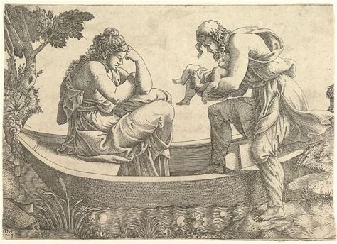 Giorgio Ghisi Danae And The Infant Perseus Cast Out To Sea By