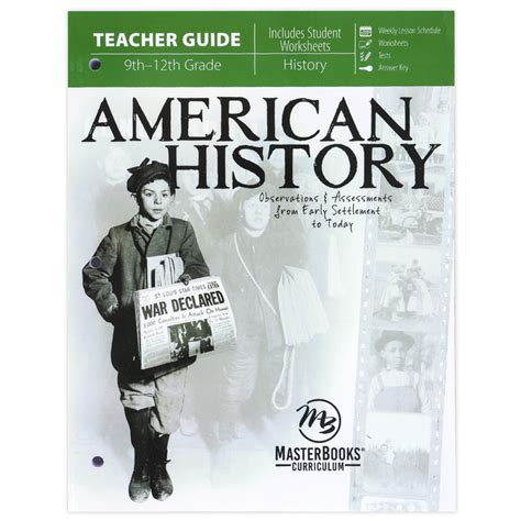 Master Books American History Teacher Guide Paperback 282 Pages