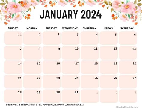 January 2024 Calendar Wallpapers Wallpaper Cave