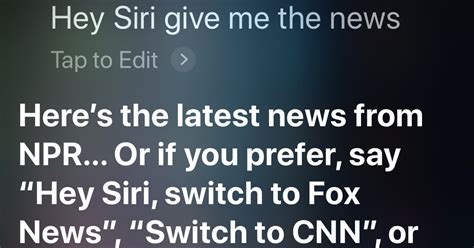 Asking Siri To Play A Newscast The New York Times