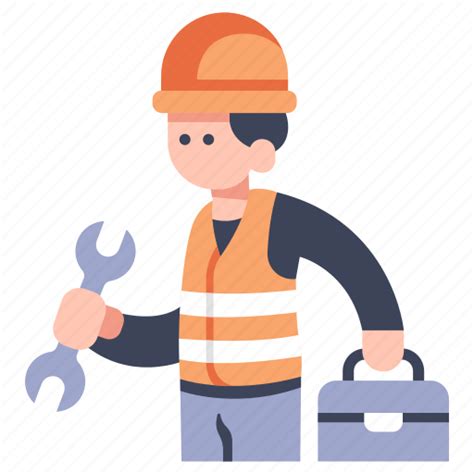 Engineer Industry Maintenance Man Repair Technician Worker Icon