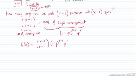 3 examples of the binomial distribution problems and solutions. Negative Binomial Distribution - YouTube