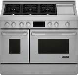Gas Range With Griddle And Double Oven Photos