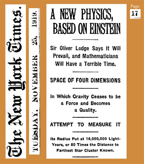 File19191125 A New Physics Based On Einstein The New York Timespng
