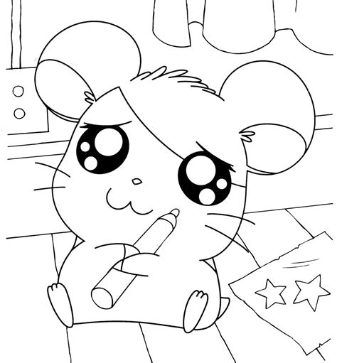 Hamtaro Coloring Pages Neo Coloring