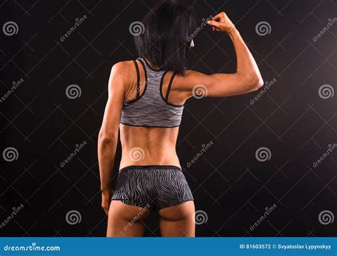 Fitness Womna Posing In Studio Stock Photo Image Of Pose Caucasian