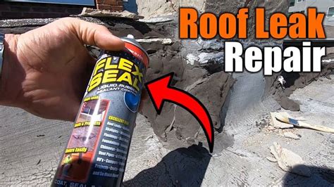 You'll need to make sure there's no oil, gas, etc. How To Fix A Roof Leak With Flex Seal | THE HANDYMAN | in ...