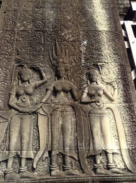 Carvings Of Angkor Wat Temple