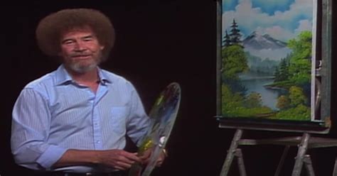 The Joy Of Betrayal Bob Ross Famous Hair Was The Result Of A Perm
