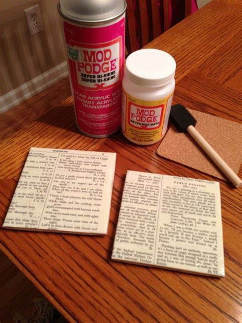 Diy Coasters Tiles From Home Depot 016 Mod Podgegloss Sealer