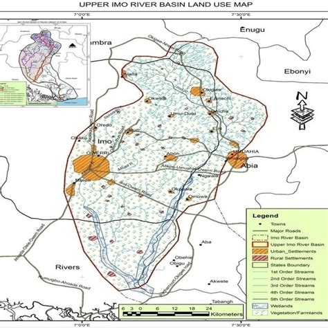 Settlement Map Of Upper Imo River Basin Download Scientific Diagram