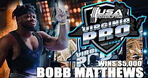 BOBB MATTHEWS TAKES 1st & $5,000 @ THE VA PRO | USA Powerlifting