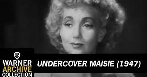 Original Theatrical Trailer | Undercover Maisie | Warner Archive